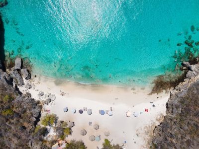 Luchtfoto strand Kleine Knip